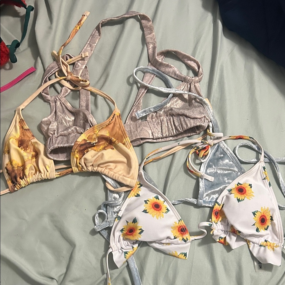 bundle of bikini tops all Medium/ small